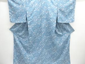 未使用品　辻ヶ花模様単衣小紋着物